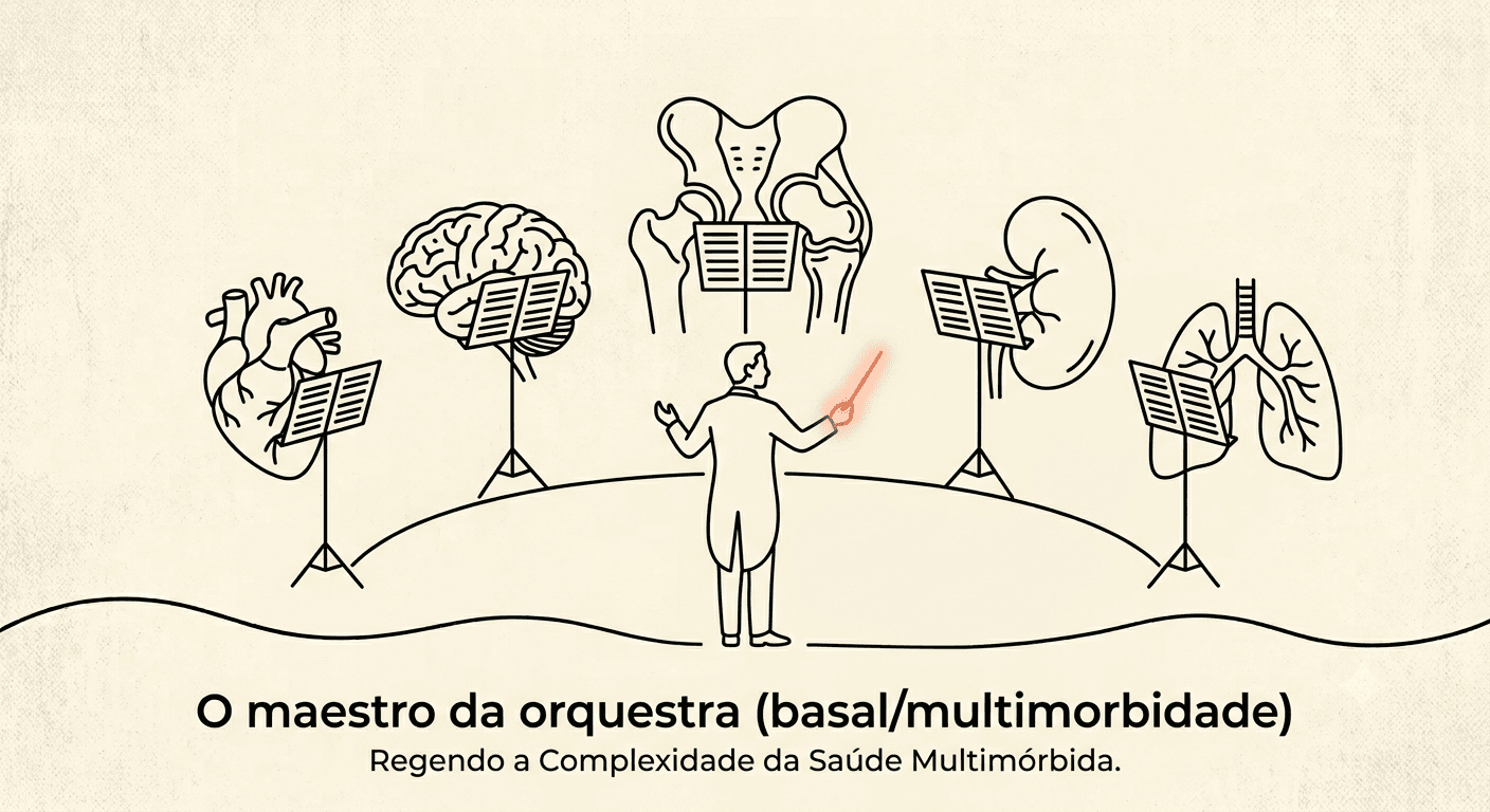 O maestro da orquestra: regendo a complexidade da saúde multimórbida