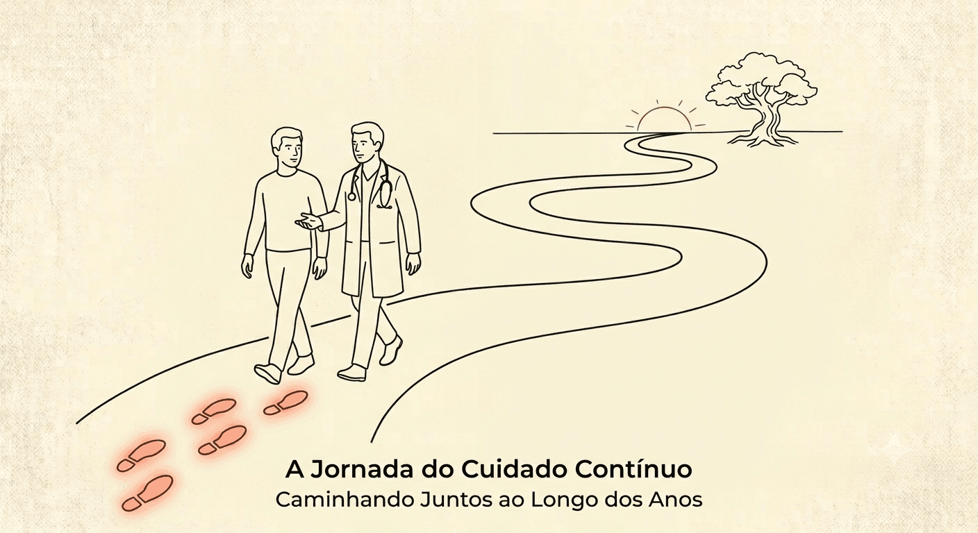A jornada do cuidado contínuo: caminhando juntos ao longo dos anos